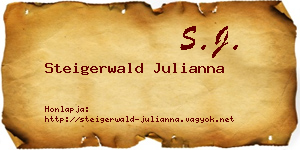 Steigerwald Julianna névjegykártya