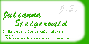 julianna steigerwald business card